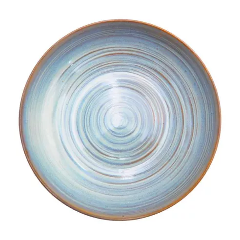 Bowl de Ceramica Redondo de 21.5 x 4.5 Centimetros de Color Blanco RUSTIC 22426-W