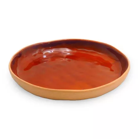 Plato de Ceramica Redondo de 17.5 Centimetros de Color Cobre RUSTIC 20722-C