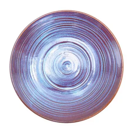 Bowl de Ceramica Redondo de 14.5 x 5.5 Centimetros de Color Azul RUSTIC 22352-B