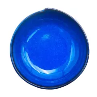 Plato de Sopa de Ceramica de 14 Centimetros de Color Azul RUSTIC 20757-B 2