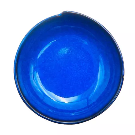 Plato de Sopa de Ceramica de 14 Centimetros de Color Azul RUSTIC 20757-B