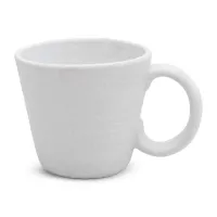 Taza de Ceramica Blanca de 250 Mililitros RUSTIC 20581