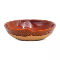 Plato de Sopa de Ceramica de 14 Centimetros de Color Cobre RUSTIC 20757-C