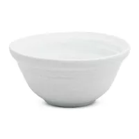 Bowl de Ceramica Redondo de 12.5 x 6 Centimetros de Color Blanco RUSTIC 20579