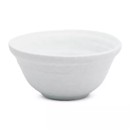 Bowl de Ceramica Redondo de 12.5 x 6 Centimetros de Color Blanco RUSTIC 20579