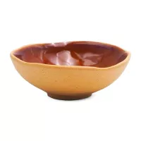 Bowl de Ceramcia Redondo de 14 x 5 Centimetros de Color Cobre RUSTIC 20728-C