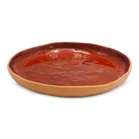 Plato de Ceramica Redondo de 22 Centimetros de Color Cobre RUSTIC 20723-C 2