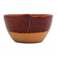 Bowl de Ceramica Redonda de 9 x 5 Centimetros de Color Cobre RUSTIC 20753-C