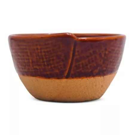 Bowl de Ceramica Redonda de 9 x 5 Centimetros de Color Cobre RUSTIC 20753-C