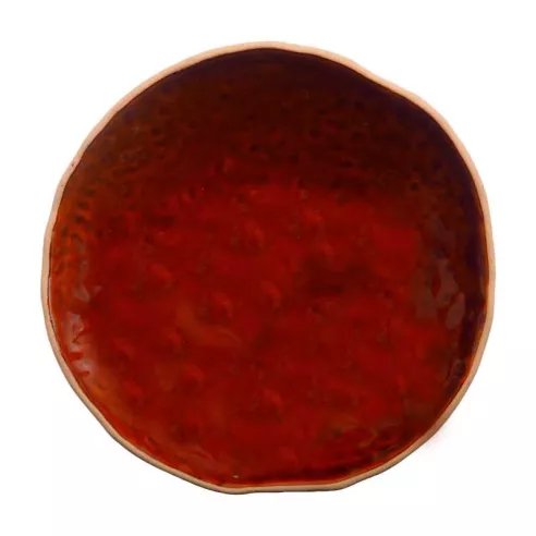 Bowl de Ceramica Redondo de 21.5 x 7 Centimetros de Color Cobre RUSTIC 20730-C