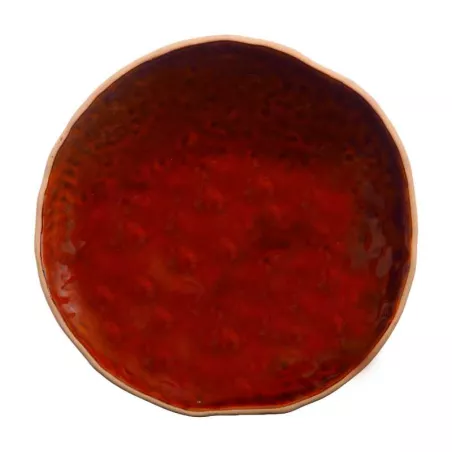 Bowl de Ceramica Redondo de 18 x 6.5 Centimetros de Color Cobre RUSTIC 20732-C