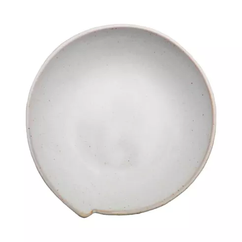 Plato de Sopa de Ceramica de 20 Centimetros de Color Blanco RUSTIC 20759-W