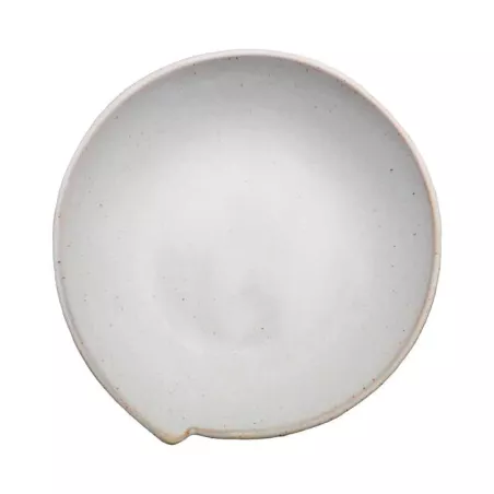 Plato de Sopa de Ceramica de 20 Centimetros de Color Blanco RUSTIC 20759-W