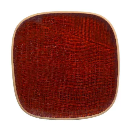 Plato de Ceramica Cuadrado Coupe de 15 Centimetros de Color Cobre RUSTIC 20760-C