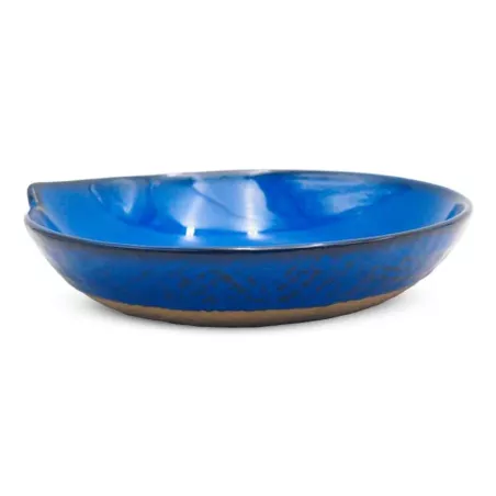 Plato de Sopa de Ceramica de 20 Centimetros de Color Azul RUSTIC 20759-B