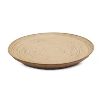 Plato de Ceramica Redondo Coupe de 21 Centimetros de Color Bronce RUSTIC 22350-BZ 2