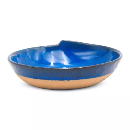 Plato de Sopa de Ceramica de 14 Centimetros de Color Azul RUSTIC 20757-B