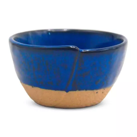 Bowl de Ceramica Redonda de 9 x 5 Centimetros de Color Azul RUSTIC 20753-B