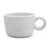 Taza de Ceramica Blanca de 250 Mililitros  RUSTIC 20573