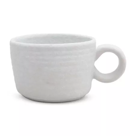 Taza de Ceramica Blanca de 250 Mililitros  RUSTIC 20573