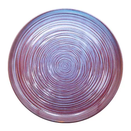 Plato de Ceramica Redondo Coupe de 25.5 Centimetros de Color Azul RUSTIC 22462-B