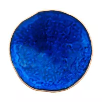 Bowl de Ceramica Redondo de 21.5 x 7 Centimetros de Color Azul RUSTIC 20730-B 2