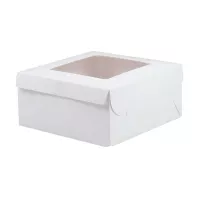 Caja Porta Queque de Color Blanco de 10 Pulgadas  MASTER CHEF 0761116