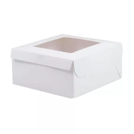Caja Porta Queque de Color Blanco de 10 Pulgadas  MASTER CHEF 0761116