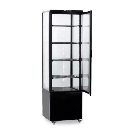 Vitrina Refrigerada de 5 Niveles de 56 x 52 x 171 Centimetros de Color Negro QUANTUM PRO VRD-235