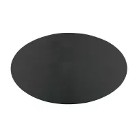 Base Exhibidora de Piedra Pizarra Redonda de 30 Centimetros de Color Negro MASTER CHEF RS-30