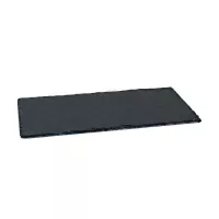 Base Exhibidora de Piedra Pizarra Rectangular de 38 x 13 Centimetros de Color Negro MASTER CHEF LS-1