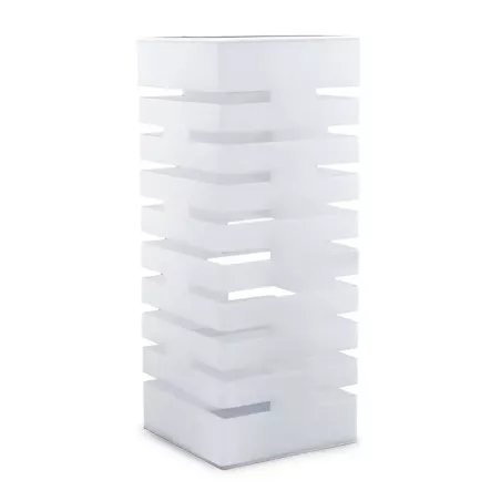 Base Exhibidora de Acrilico de 18 x 18 x 45 Centimetros de Color Blanco MASTER CHEF 1035W-3