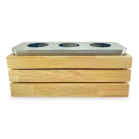 Porta Botella de Madera de 50 x 18 x 18 Centimetros MASTER CHEF 6254