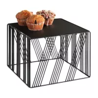 Base Exhibidora de Metal Cuadrada de 30 x 28 Centimetros MASTER CHEF 6337-3