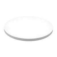 Base de Ceramica Redonda de 22 x 1.5 Centimetros de Color Blanco MASTER CHEF ROP-220WH