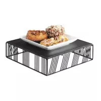 Base Exhibidora de Metal Cuadrada de 30 x 12 Centimetros MASTER CHEF 6337-1