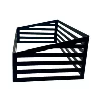 Base de Rejilla Inclinada de 50 x 29 x 17 Centimetros de Color Negro MASTER CHEF 6002-2