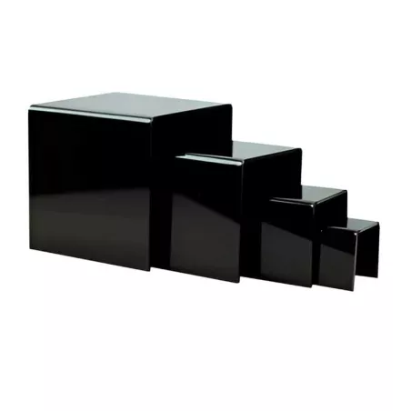 Base Exhibidora de Acrilico de 4 Piezas de Color Negro MASTER CHEF 1042K