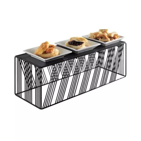 Base Exhibidora de Metal Rectangular de 50 x 18 x 18 Centimetros MASTER CHEF 6338-2