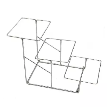 Rack Exhibidor de Metal con 3 Niveles de 30 x 67 x 42 Centimetros MASTER CHEF 1124