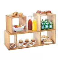 Base Exhibidora de Madera de 98 x 30 x 60 Centimetros MASTER CHEF 6104