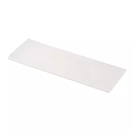 Base de Placa Exhibidora de Acrilico de 50 x 16 Centimetros de Color Blanca MASTER CHEF 1047W