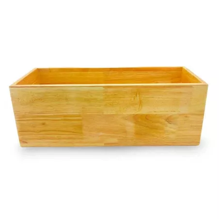 Base Exhibidora de Madera Rectangular de 50 x 18 x 28 Centimetros MASTER CHEF 6100-3