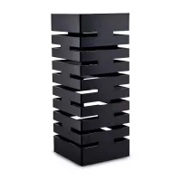 Base Exhibidora de Acrilico de 18 x 18 x 45 Centimetros de Color Negro MASTER CHEF 1035K-3