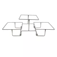 Rack Exhibidor de Metal con 3 Niveles de 30 x 68 x 30 Centimetros MASTER CHEF 1122