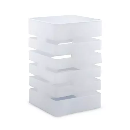 Base Exhibidora de Acrilico de 18 x 18 x 30 Centimetros de Color Blanco MASTER CHEF 1035W-2