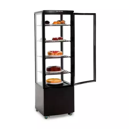 Vitrina Refrigerada de 5 Niveles de 56 x 52 x 171 Centimetros de Color Negro QUANTUM PRO VRD-235
