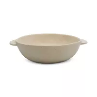 Bowl de Ceramica Redondo de 27.5 x 23 x 7 Centimetros de Color Blanco RUSTIC S1610-W
