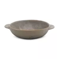 Bowl de Ceramica Redondo de 27.5 x 23 x 7 Centimetros de Color Gris RUSTIC S1610-G