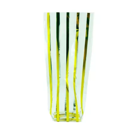 Bolsa de Golosinas de Celofan de 12 x 26 Centimetros de Color Dorado, Paquete de 100 Unidades MASTER CHEF 0761033